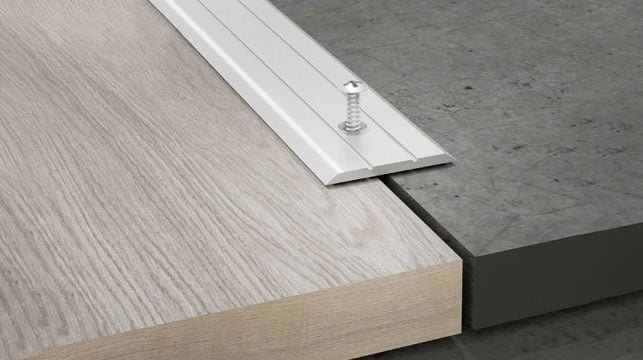 Tile to Wood Floor by Installing a Threshold Strip