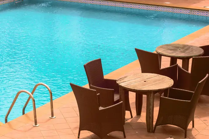 The Inviting Swimming Pool and Covered Patios