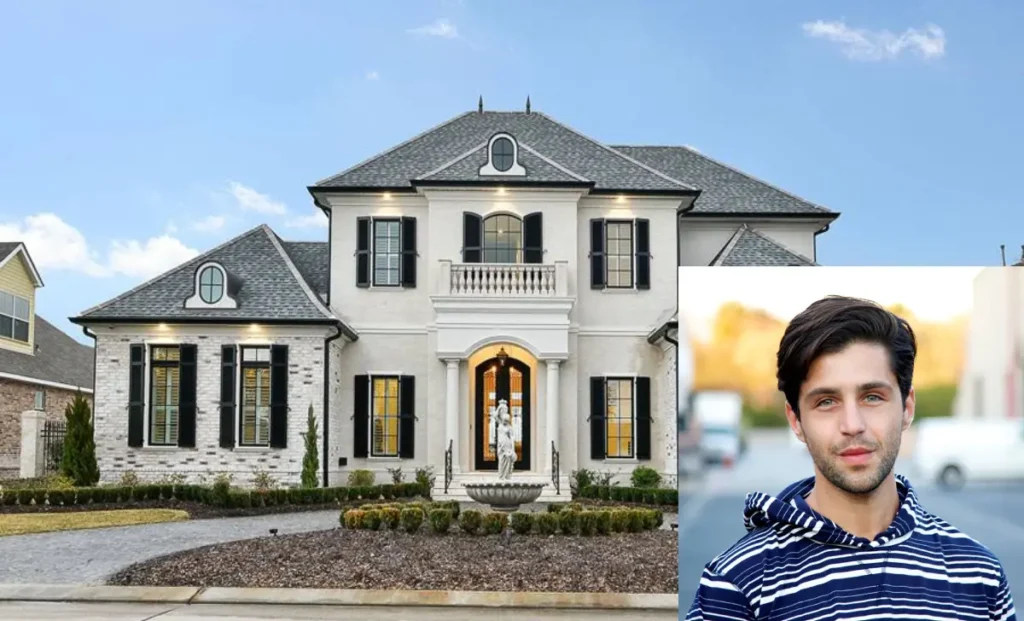 Josh Peck house Los Angeles $2.5M modern mansion exterior with contemporary farmhouse design and luxury features