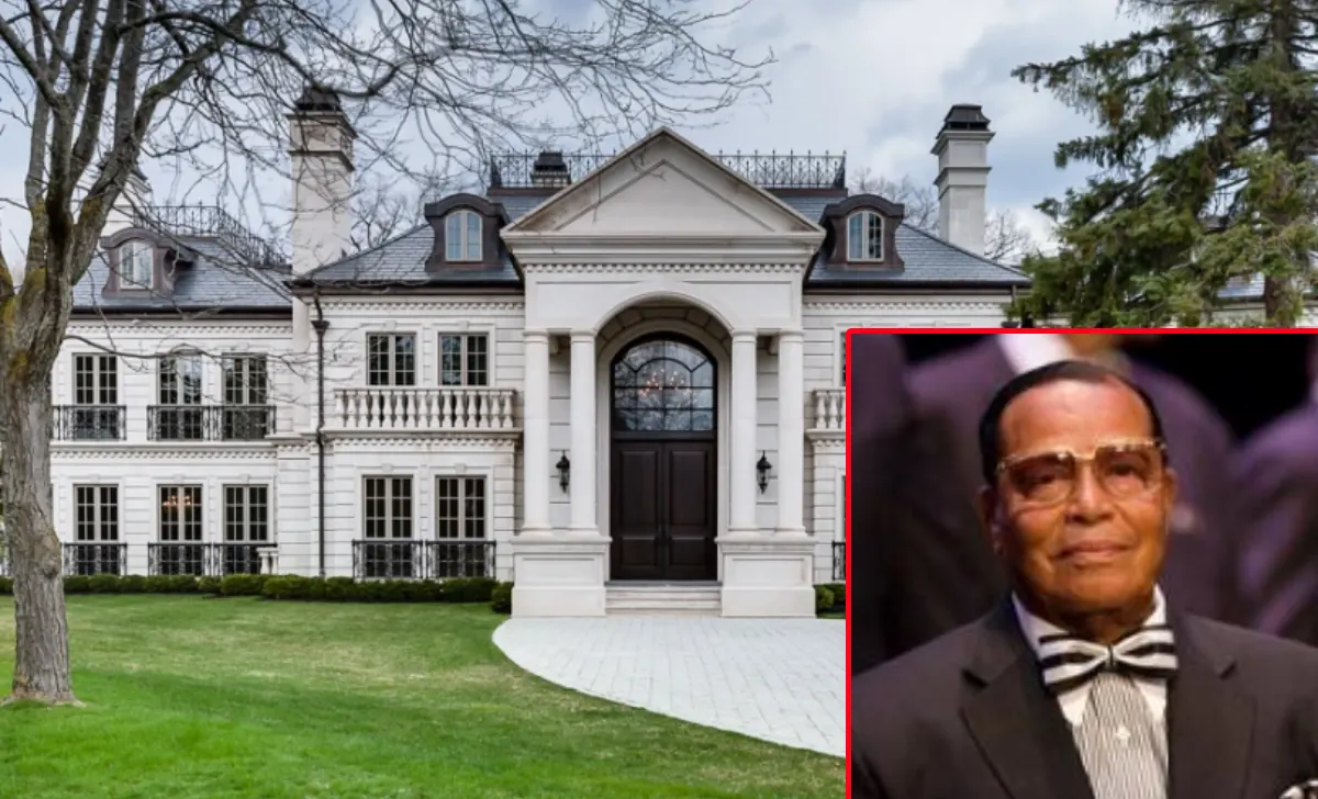 Louis Farrakhan House: $1.1M Chicago mansion featuring North African architecture with sandstone & arched windows